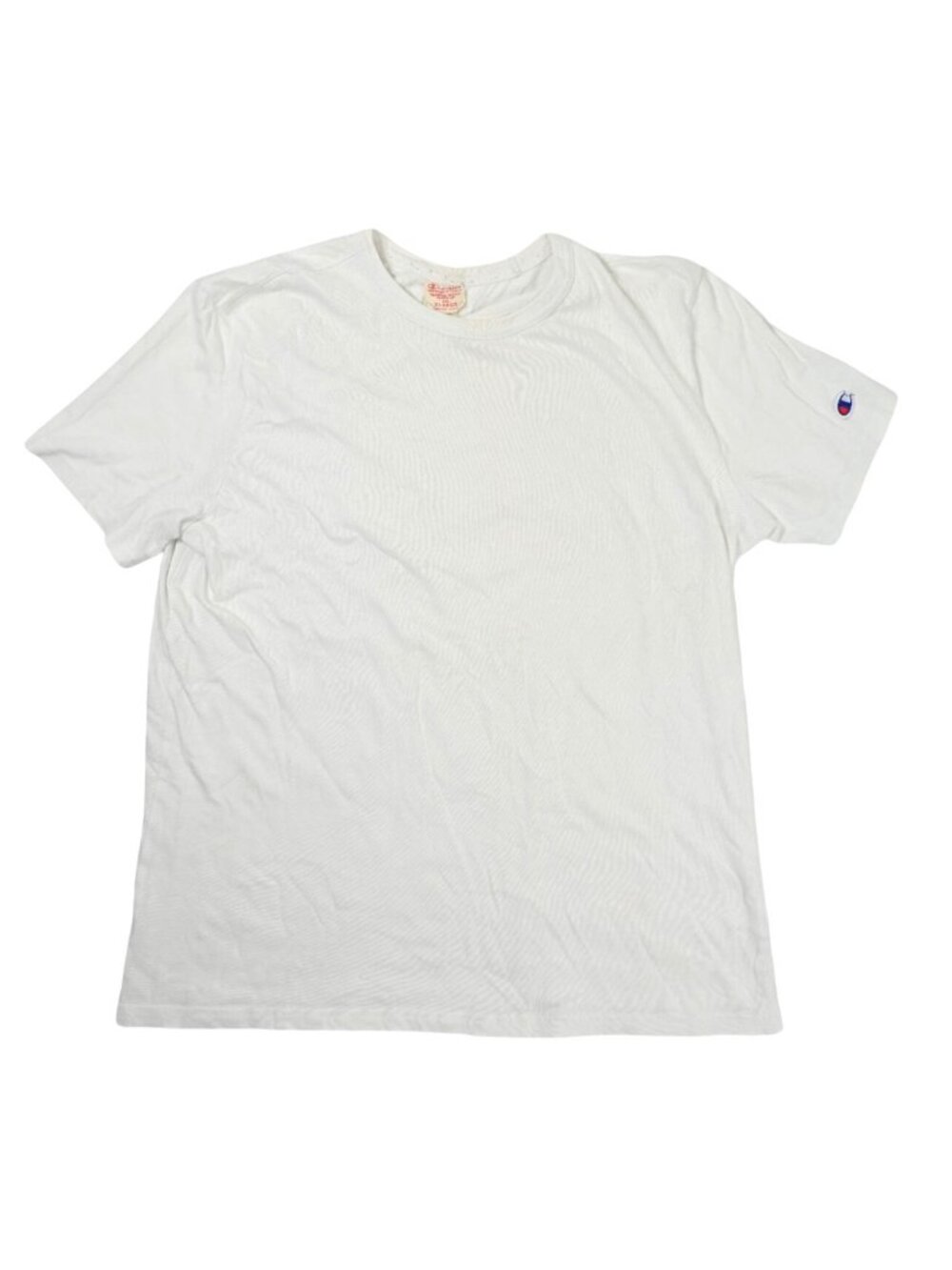 Vintage 90s Champion Reverse Weave Warm Up Short Sleeve T-Shirt in White